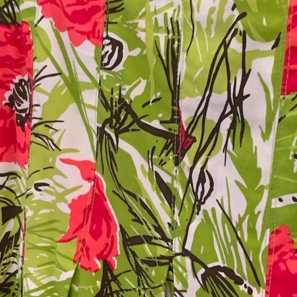 Vintage (NEW with TAG) TALBOTS 100% Cotton FLORAL PLEATED SKIRT -Size 6 - Picture 9 of 12